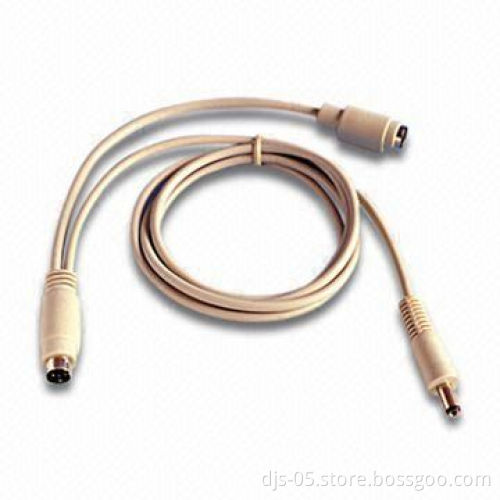 Multimedia MD6M to MD6 F + DC5.5 x 2.1 Cable, Different Length upon Your Request